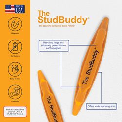 The StudBuddy 2 Pack 5.5 in. L X 1 in. W Magnetic Stud Finder 2 in. 2 pc