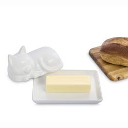 HIC Kitchen White Butter Container 1 pk