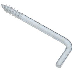 National Hardware Small Zinc-Plated Silver Steel 1-13/16 in. L Square Bend Hook 1 pk