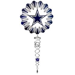Spinfinity Designs Stainless Steel 14 in. Dallas Cowboys Wind Spinner Mini Set