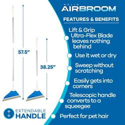 As Seen On Tv Helio AirBroom 12 in. W Broom