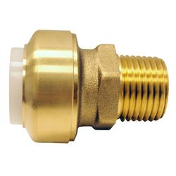 Apollo Tectite Push to Connect 1/2 in. PTC in to X 1/2 in. D MPT Brass Adapter