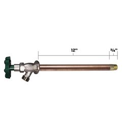 Prier C-134 Series 1/2 in. MPT X 1/2 in. Sweat Brass Freezeless Wall Hydrant