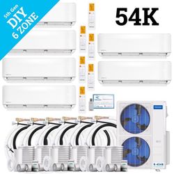 MRCOOL DIY 5th Gen (6k, 6k, 9k, 9k, 12k, 12k) 6 Zone 55000 BTU 23 SEER Ductless Mini Split Heat Pump