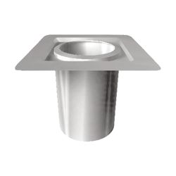 Selkirk 8 in. D X 12 in. L Stainless Steel Fire Stop Joist Shield