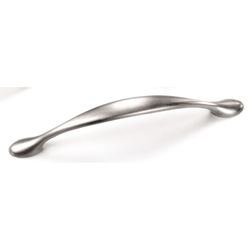 Laurey Delano Spoonfoot Arch Cabinet Pull 3-3/4 in. Brushed Satin Nickel 1 pk