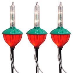 Sienna Incandescent Clear Bubble Light Driveway Markers 4.5 in. Pathway Decor