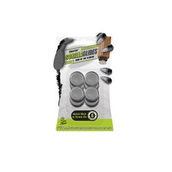 Slipstick GorillaGlides Gray 1 in. Screw-On Plastic Chair Glide 8 pk
