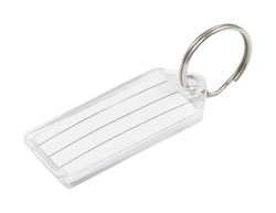 HILLMAN Metal Silver Labeling/ID Key Ring