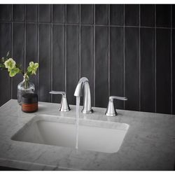 Oakbrook Collection Chloe Chrome Contemporary Widespread Bathroom Sink Faucet 8 in.