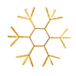 Celebrations LED Warm White Crystal Snowflake 23 in. Hanging Decor