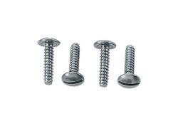 Custom Accessories Silver Steel License Plate Fasteners