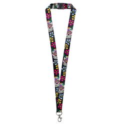 Lucky Line Nylon Black/Red/White Lanyard