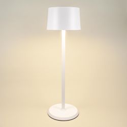 Hudson 14.2 in. Matte White Table Lamp