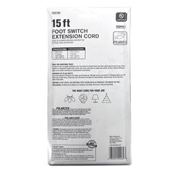 Ace Indoor 15 ft. L Green Extension Cord with Switch 18/2 SPT-2