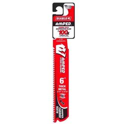 Diablo Steel Demon Amped 6 in. Carbide Tipped Thick Metal Reciprocating Saw Blade 6/9 TPI 1 pk