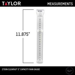 Taylor ClearVu Round Rain Gauge Bracket 2.81 in. W X 1.5 in. L