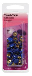 HILLMAN Blue Push Pins 40 pk