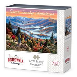 Boardwalk National Park Great Smoky Mountains Jigsaw Puzzle Multicolored 500 pc