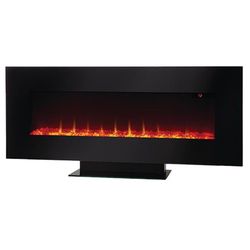 SUNHEAT 42 in. W 1000 sq ft Black Contemporary/Modern Infrared Fireplace