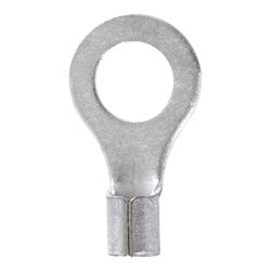 Jandorf 12-10 Ga. Uninsulated Wire Ring Terminal Silver 5 pk