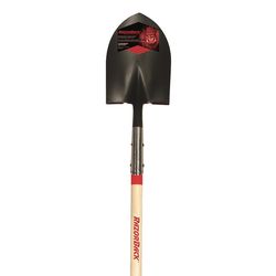 Razor-Back 58.63 in. Steel Round Digging Shovel Wood Handle