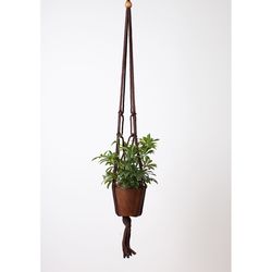 Primitive Planters Brown Macrame 42 in. H Plant Hanger 1 pk