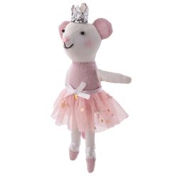 Stephen Joseph Pink Mouse Ornament 6.88 in.