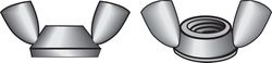 Hillman 10-24 in. Cold Forged Stainless Steel USS Wing Nut 100 pk