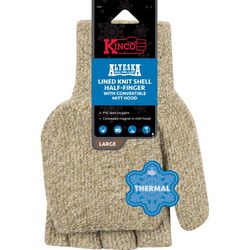 Kinco Alyeska L Wool Winter Tan Half Finger Glove
