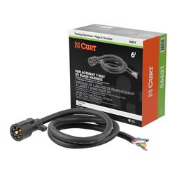 CURT Replacement 6 ft. 7 Way Trailer Wiring Connectors