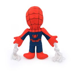 ZippyPaws Marvel For Dog Blue/Red Plush Birthday Donutz Dog Toy 1 pk