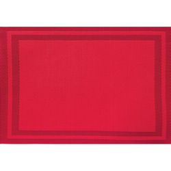Pacific Merchants Laguna Designer Placemats Red Vinyl Placemats 18 in. L X 12 in. W