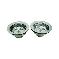 Keeney 3-1/2 in. Chrome Stainless Steel Sink Strainer