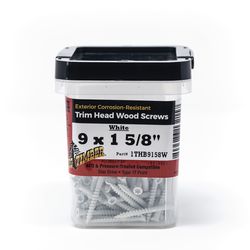 Big Timber No. 9 Sizes X 1 5/8 in. L Star White Deep Wood Screws 158 pk
