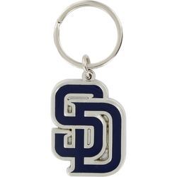 HILLMAN MLB Tempered Steel Blue Split Ring Keychain