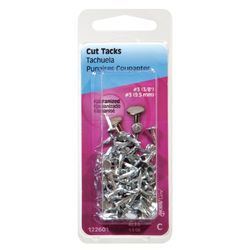 HILLMAN No. 8 X 9/16 in. L Galvanized Silver Steel Cut Tacks 1 pk