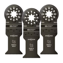 Imperial Blades Starlock 3-11/16 in. L Bi-Metal Oscillating Saw Blade 3 pk