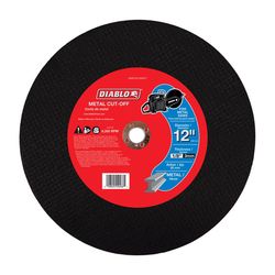Diablo 12 in. D X 20 mm X 1/8 in. thick Aluminum Oxide High Speed Metal Cut-Off Disc 1 pk