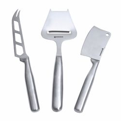 Swissmar Stainless Steel Cheese Knife Set 3 pc