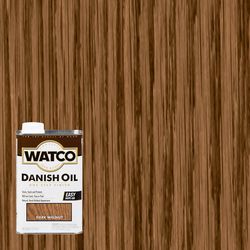 WATCO Transparent Dark Walnut Oil-Based Danish Oil 1 qt