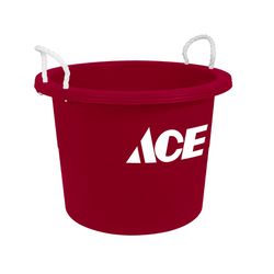 ACE Red Utility Tote 16.75 in. H X 22.5 in. W X 22.5 in. D