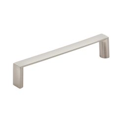 Amerock Contemporary Bar Cabinet Pull 3-3/4 in. Satin Nickel Silver 6 pk