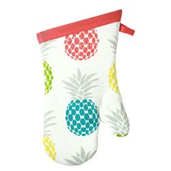 Mu Kitchen MUmitt Multi-Colored Pineapples Cotton/Terry Oven Mitt