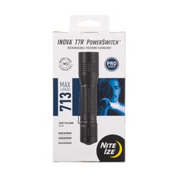 Nite Ize INOVA 713 lm Black LED Rechargeable Tactical Flashlight 18650 Battery