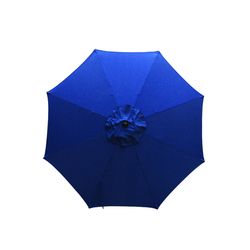 Living Accents 9 ft. Tiltable Navy Market Umbrella