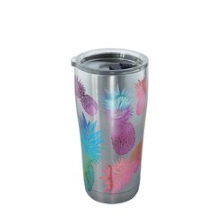 Tervis 20 oz Multicolored BPA Free Watercolor Pineapples Tumbler with Lid
