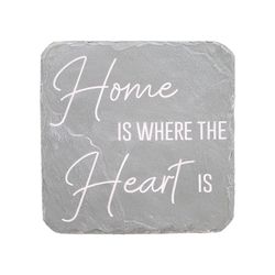 Pavilion Stones with Stories Gray Cement/Stone 7.75 in. H X 7.75 in. L X 0.75 in. W Home and Heart S