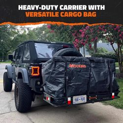 Mockins 60-inx24-inx6-in Hitch Carrier with 25 CuFt Cargo Bag Cargo Carrier 1 pk