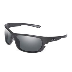 Huk Challenge Sunglasses Unisex Matte Black Frame Gray Lens Polarized